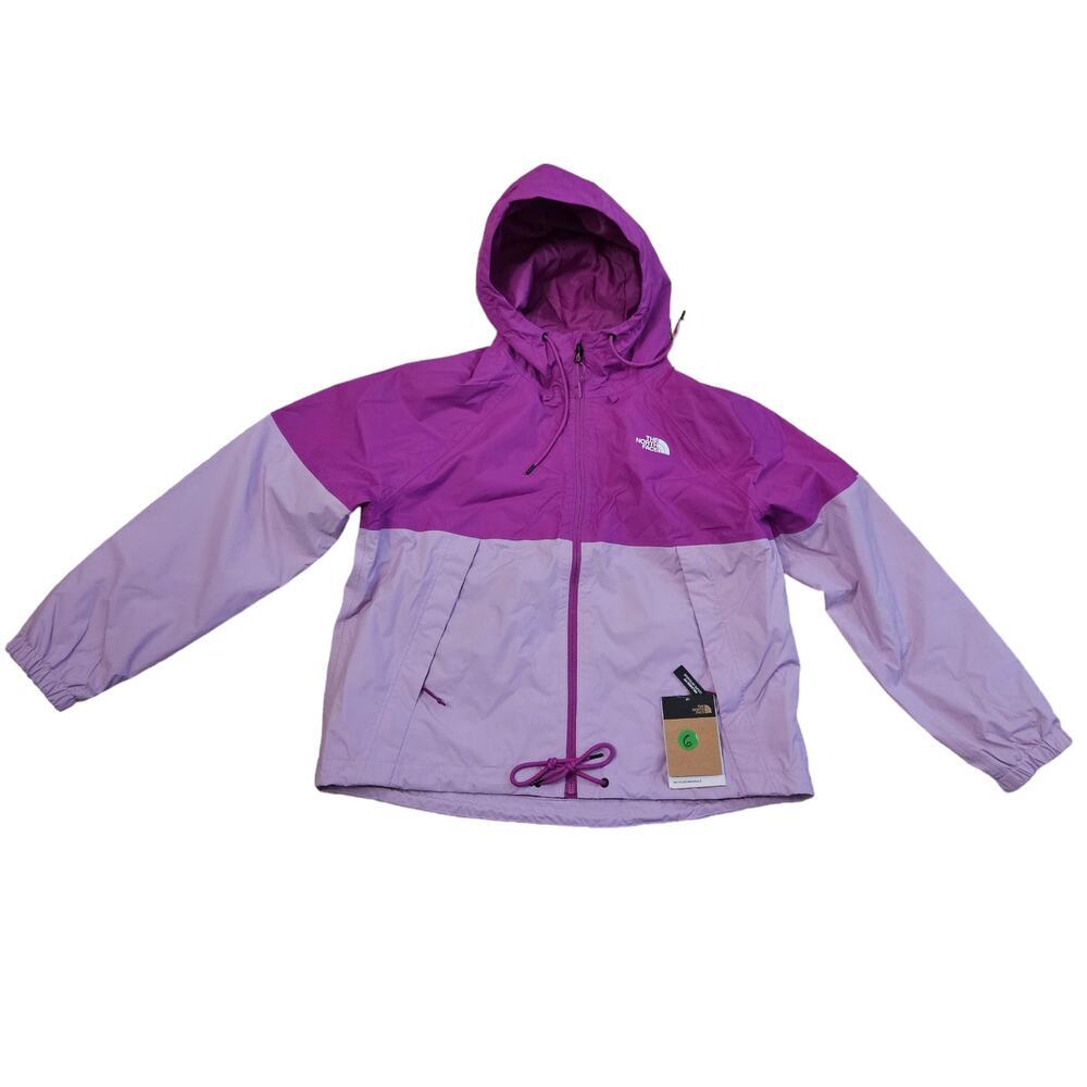 The North Face Antora Rain Hoodie Lightweight Cactus Jacket Pink Lavender Size L
